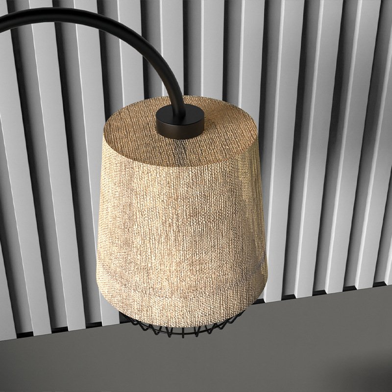 Retro rattan floor lamp living room dining room floor lamps