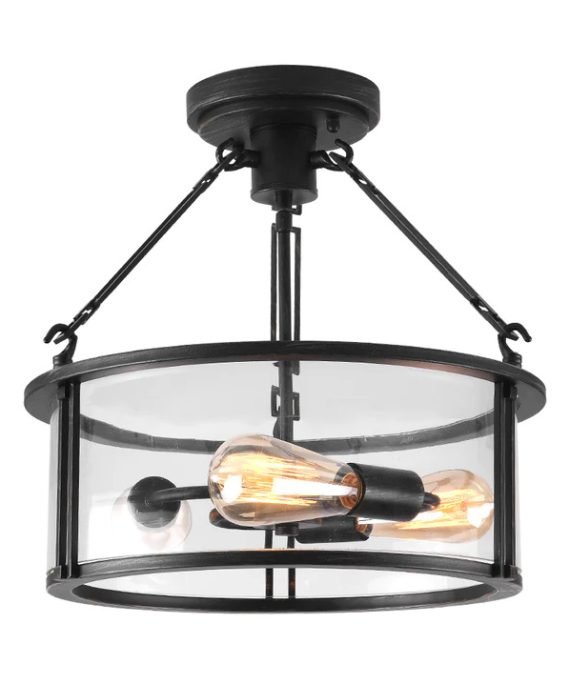 Iron ceiling light 3 heads
