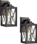 Iron Waterproof Black Outdoor New Wall Sconce