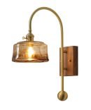 America Living Room Bedroom Brass Creative Wall Sconce