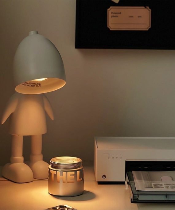 Robot Dimmable Night Light Aroma Lamp Melting Wax Lamps